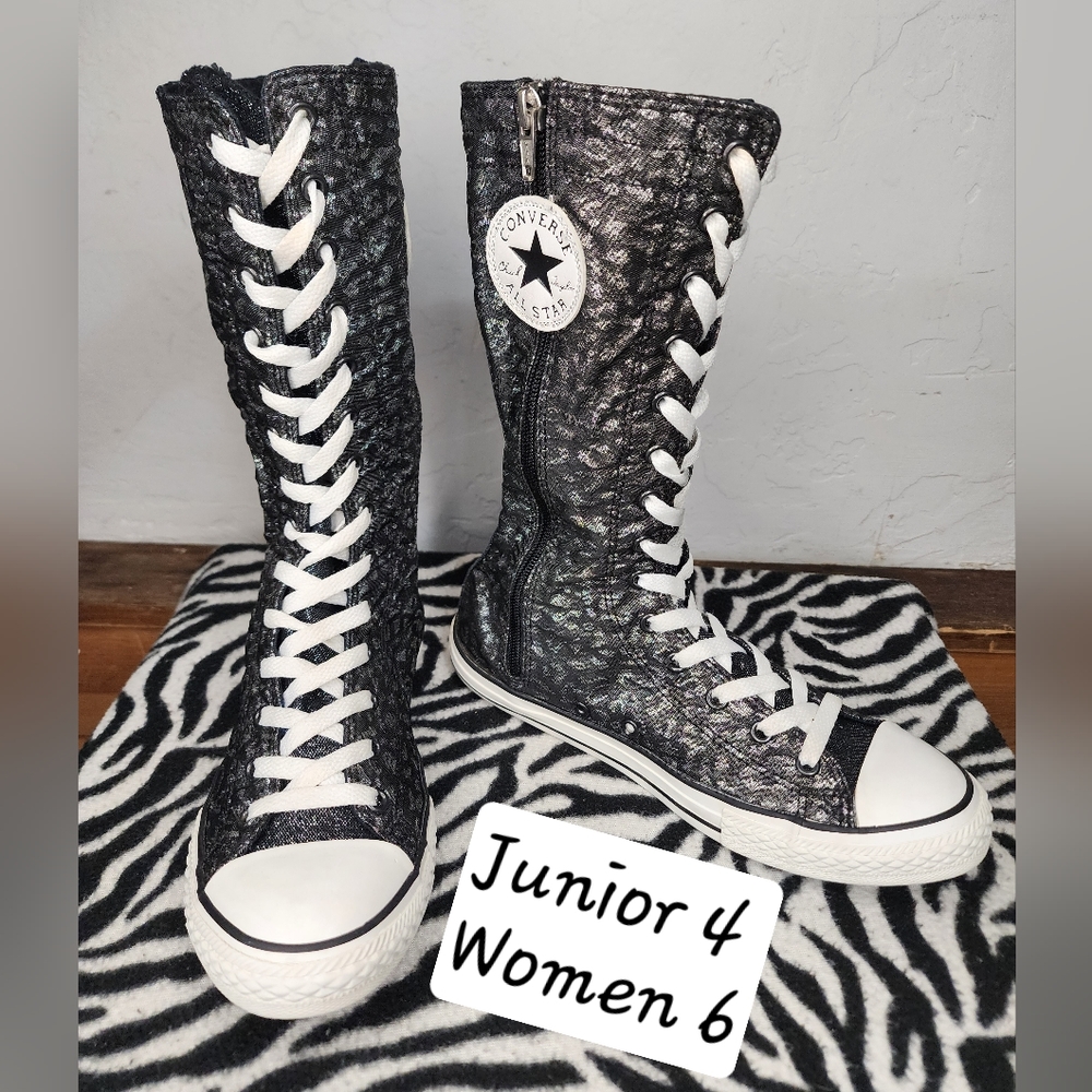 RARE Converse Chuck Taylor Calf/Knee High Junior 4/Women 6